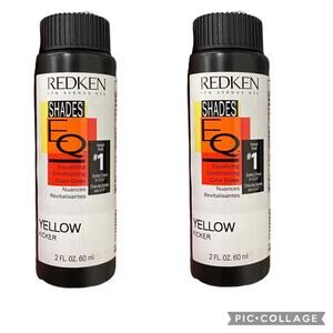 Redken Hair color Shades EQ Gloss Yellow Kicker YOU GET 2 bottles ! NEW 30W800